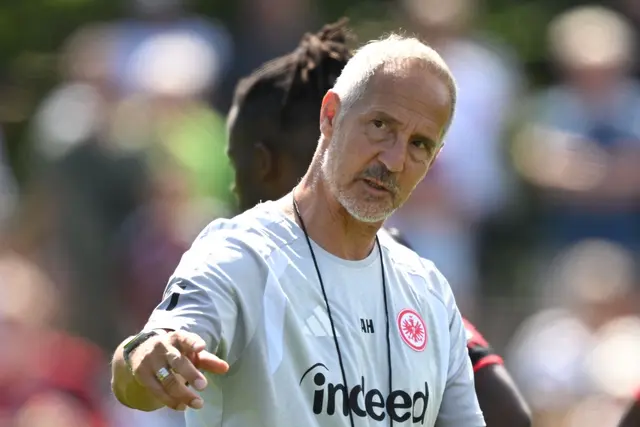 Eintracht Frankfurt und Trainer Adi Hütter haben ein Testspiel bei Waldhof Mannheim bestritten. (Archivbild) | Foto: Florian Wiegand/dpa