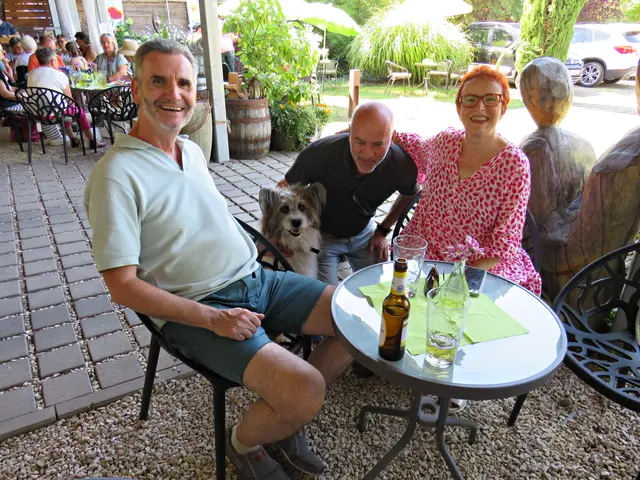 Hatten sichtlich Spaß mit Gast aus Oberbayern | Foto: Brigitte Melder