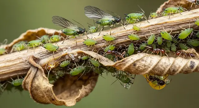Um Blattläuse loszuwerden bedarf es keiner chemischen Mittel. Einfach Hausmittel können den kleinen Käfern den Garaus machen. | Foto: emorycastillornyj/stock.adobe.com
