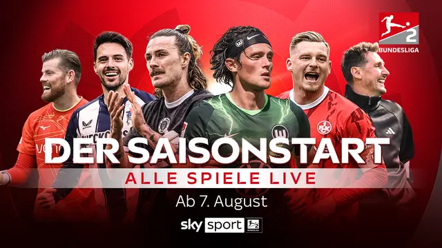 2. Bundesliga: Sky Sport zeigt in der Saison 2026/27 alle 306 Spiele live, wahlweise einzeln und in der Konferenz. | Foto: Sky Deutschland