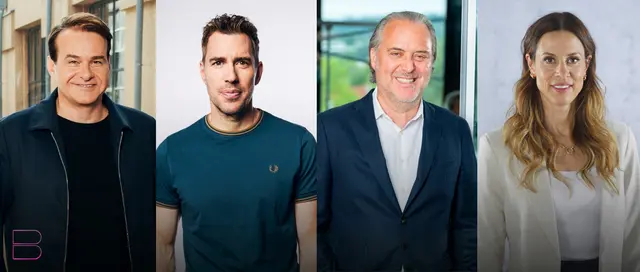 Banijay Germany: Marcus Wolter, Arno Schneppenheim, Vittorio Valente und Katrin Stefanović prägen die neue Führungsstruktur nach dem Merger. | Foto: Banijay Germany