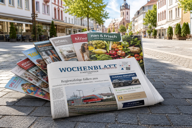 Prospekte verteilen Landau. Effektive Haushaltsverteilung. | Foto: MWS Mediawerk Südwest GmbH, erstellt mit KI.