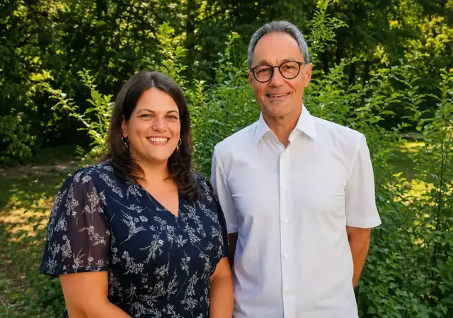 Cynthia Neumann übernimmt zum 1. August die Leitung der Diakonissen Pflegeschule Bethesda Landau. Günter Becher bleibt der Schule als Lehrkraft und Seelsorger erhalten. | Foto: Diakonissen Speyer