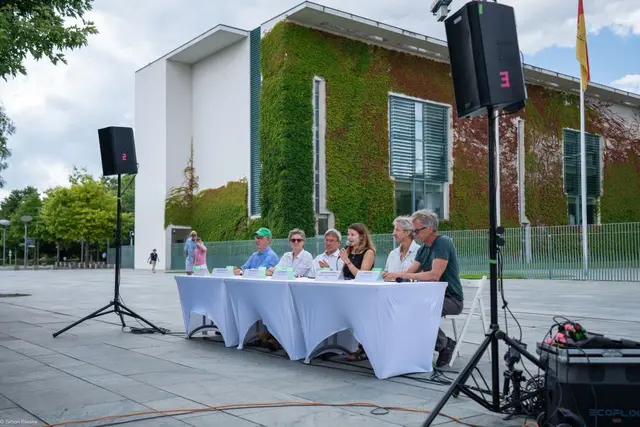 Mehrere Organisationen fordern von der Bundesregierung einen nationalen Hitzeschutzplan. | Foto: Simon Blieske/ Fridays for Future 