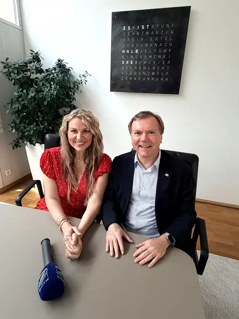 Paul Nemeth: Der Geschäftsführer von Lotto Baden-Württemberg spricht mit Miriam Audrey Hannah über die Unterstützung der Initiative Music Made in Germany. | Foto: RADIO REGENBOGEN