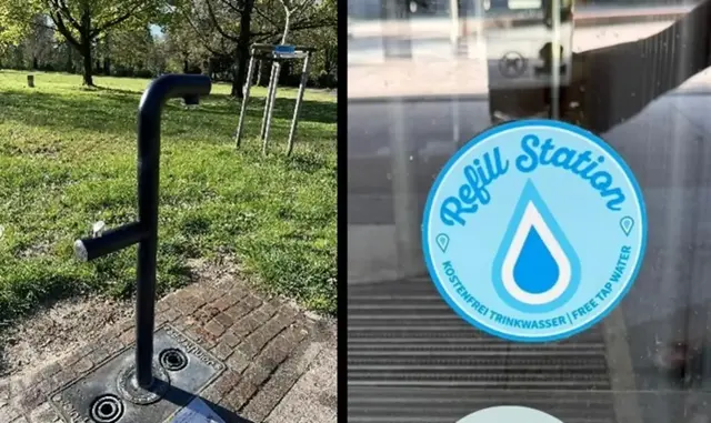 der Brunnen im Wörther Bürgerpark liefert ab sofort wieder frisches Trinkwasser | Foto: Stadt Wörth/frei