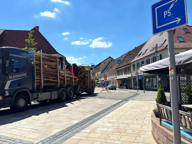 Noch rollen schwere Lastwagen durch die Innenstadt von Bad Bergzabern — nach der Fertigstellung der Ortsumgehung soll sich das deutlich ändern. | Foto: Thorsten Kornmann