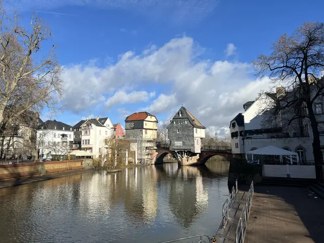 Die berühmten Brückenhäuser in Bad Kreuznach - Wahrzeichen der Stadt-  | Foto: Arno Mohr 