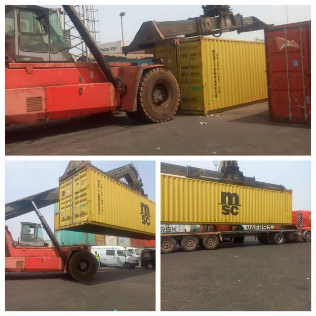 Der Container kommt in Gambia an | Foto: Andrea Sprengart