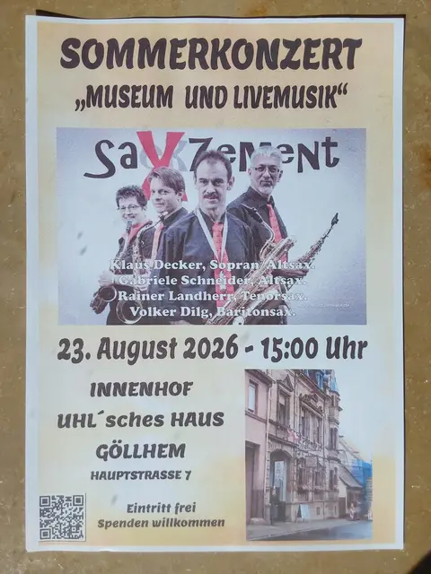 Livemusik im GöllheimerMuseum mit Saxzement | Foto: K.Decker