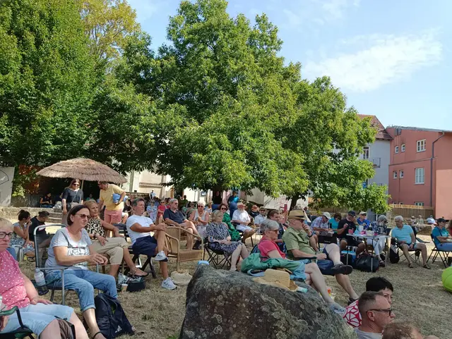 Über 100 Menschen kamen zum Picknickkonzert der Kuseler Sommermusik auf die Rotenturmwiese. | Foto: Stadt Kusel