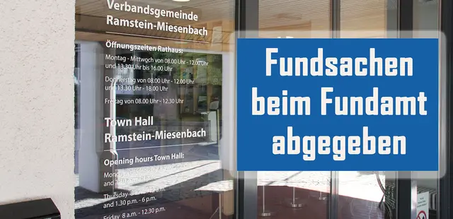 Schild Fundsachen | Foto: VG Ramstein-Miesenbach