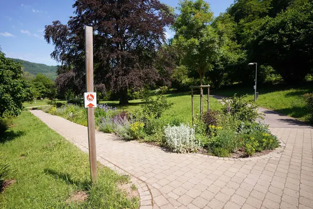 Die Markward-Anlage in Annweiler lädt zum Spazieren und Verweilen ein, der Rundweg ist barrierefrei. Foto: KV SÜW | Foto: KV SÜW