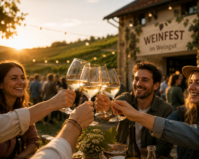 Weingut Amselhof lädt wieder zum Hofweinfest nach Knöringen ein | Foto: Katharina Wirth/erstellt mit KI