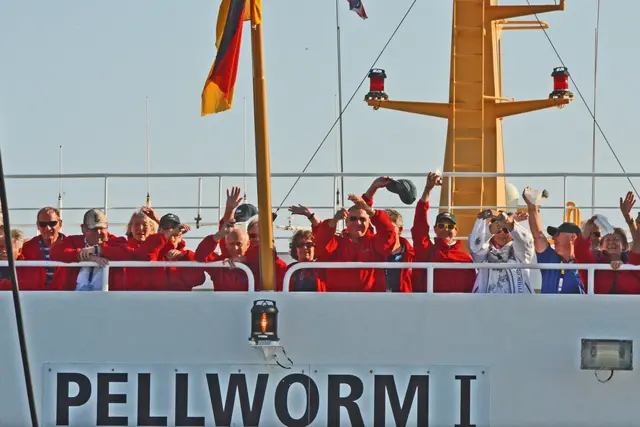 Auf der Fähre "Pellworm I" bei der Abfahrt von Pellworm - 2016 | Foto: AC Maikammer