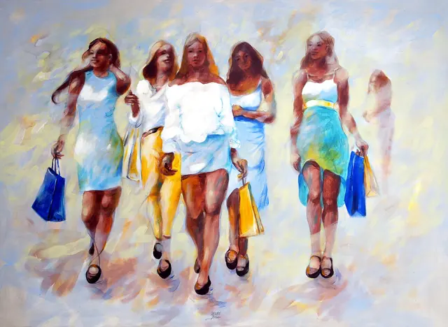 „Shopping“ von Wolfgang Blanke | Foto: Galerie Kulturraum