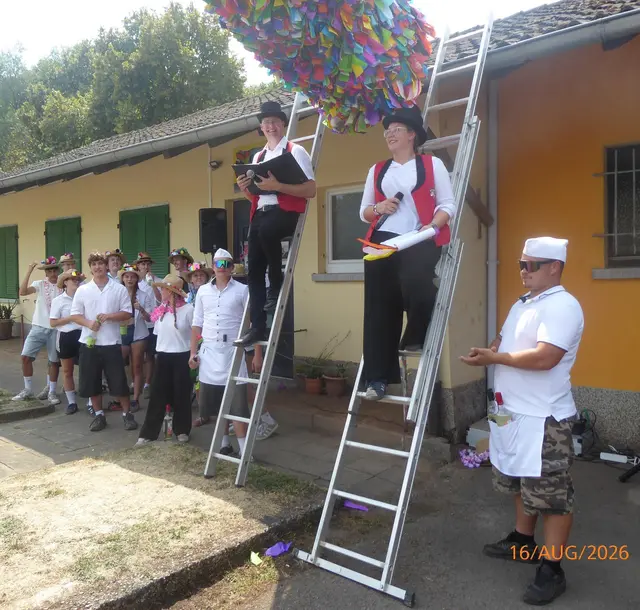 Altenglan hat 150 Jahre Kerwe mit Zeltgottesdienst, Straußrede, Musik und Ehrungen gefeiert. v.l. v.l. Markus Arnold und Carolina Geib | Foto: Arnold Ägidius 