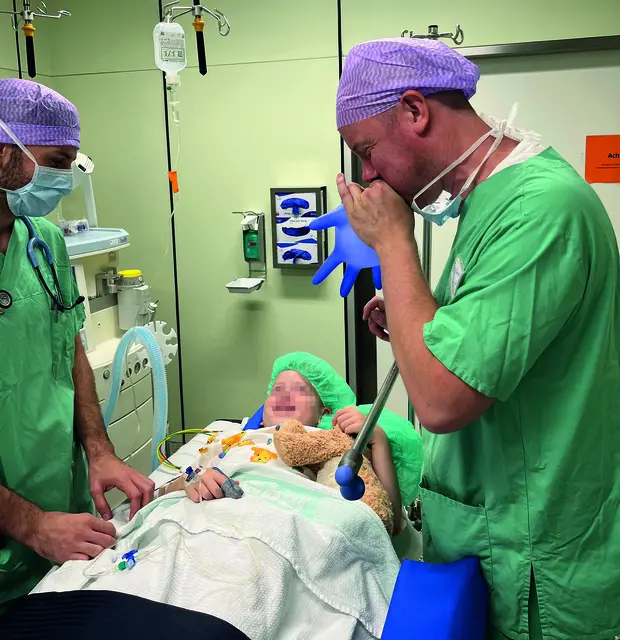 Ärzteteam des Sankt Vincentius Krankenhauses informiert in Speyer über Kinderunfälle, Erste Hilfe und Narkose bei Kindern. | Foto: Johannes Jungbecker