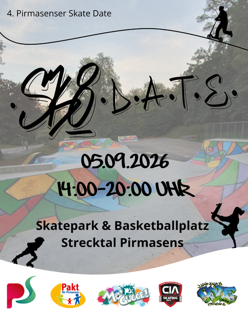 Skateboard und Inlineskates stehen im Strecktalpark einen Nachmittag lang im Mittelpunkt, mit Workshops und kleinen Spielen auf Rollen. | Foto: Stadt Pirmasens