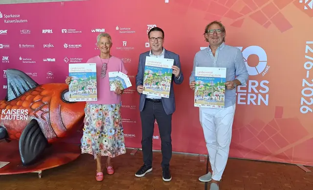 Stellten das Programm für das Ehrenamtswochenende am 29. und 30. August in Kaiserslautern vor: Oberbürgermeisterin Beate Kimmel (von links), Minister Marcus Klein und Alexander Heß, Leiter der Stabsstelle Citymanagement | Foto: Monika Klein