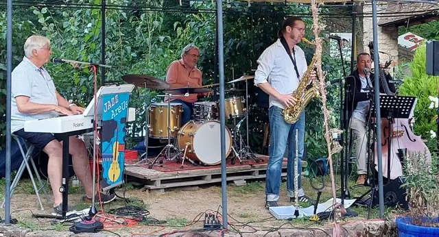 Jazzabend in Haßloch: JazzAreUs spielt am Freitag, 4. September, in der Alten Brauerei Löwer. | Foto: Bürgerstiftung Haßloch
