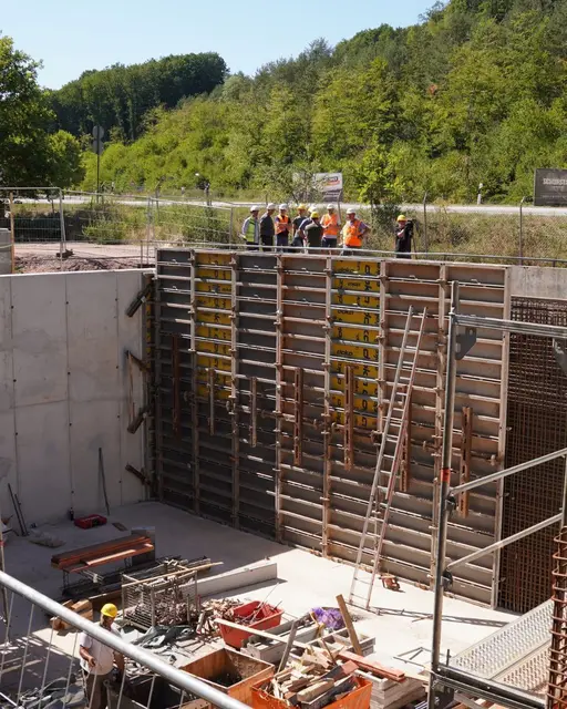 In Pirmasens läuft ein Großprojekt unter der Erde weiter: In der Gründelle entsteht ein neues Regenüberlaufbecken mit Pumpwerk. | Foto: Stadt Pirmasens