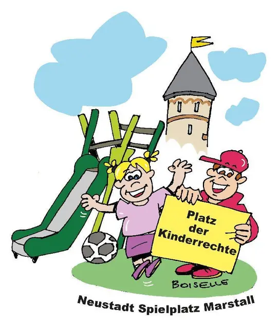 In Neustadt eröffnet am Freitag, 18. September, der neue Platz der Kinderrechte am Spielplatz Marstall. Am Samstag, 19. September, folgt dort das Weltkindertagsfest. | Foto: Kinderschutzbund Neustadt-Bad Dürkheim e.V./Steffen Boiselle