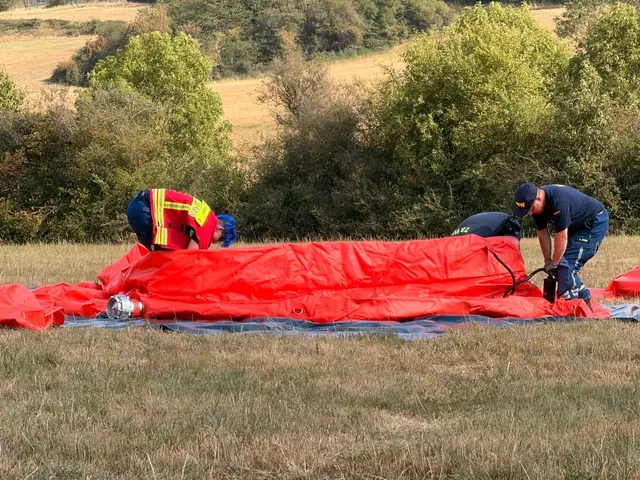 Der Waldbrand im Hosterwald bei Illingen hat rund 18 Hektar Fläche erfasst und mehr als 1.000 Einsatzkräfte gebunden. Nach 78 Stunden wurde der Großeinsatz der Feuerwehr beendet. | Foto: Kreisfeuerwehrverband Neunkirchen