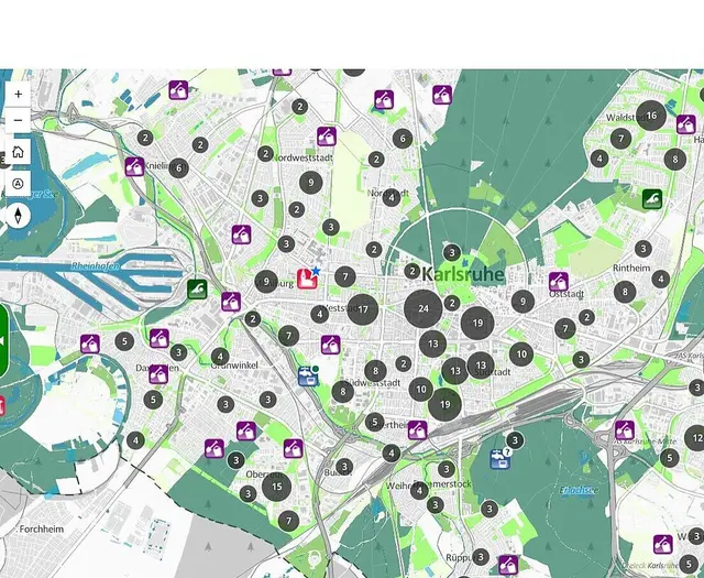 Wer online Karten, Bebauungspläne oder Bodenrichtwerte abrufen will, muss vorübergehend mit Ausfällen rechnen. | Foto: Stadt Karlsruhe
