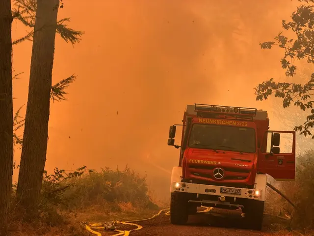 Der Waldbrand im Hosterwald bei Illingen hat rund 18 Hektar Fläche erfasst und mehr als 1.000 Einsatzkräfte gebunden. Nach 78 Stunden wurde der Großeinsatz der Feuerwehr beendet. | Foto: Kreisfeuerwehrverband Neunkirchen