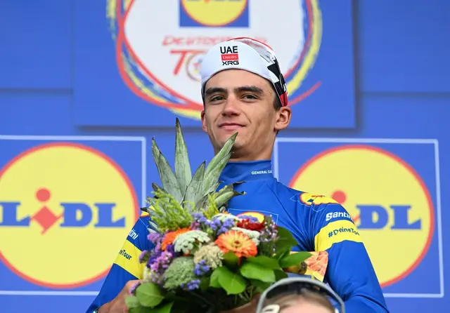 Der Mexikaner Isaac del Toro hat die Deutschland Tour gewonnen | Foto: Uli Deck/dpa