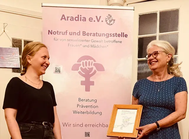 Aradia Lena Weiske, ACT Präsidentin Heike de Haan | Foto: ACT