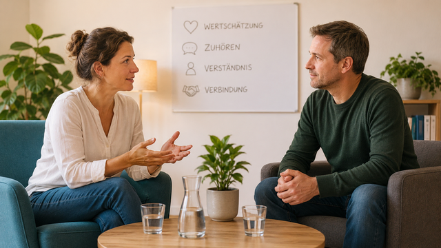 In Neustadt startet ab Montag, 15. September, ein Kurs für wertschätzende und klare Kommunikation im Alltag. | Foto: Mit KI erstellt