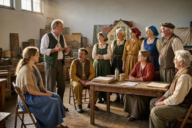 historisches Laientheater sucht Schauspieler*innen für ein Stück zum Thema 1250 Jahre Leimersheim (Symbolfoto erstellt mit generativer KI) | Foto: Heike Schwitalla