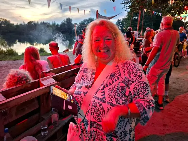 Mittags auf dem Laufband, abends auf dem Beachsand: Ute Sold | Foto: Brigitte Melder