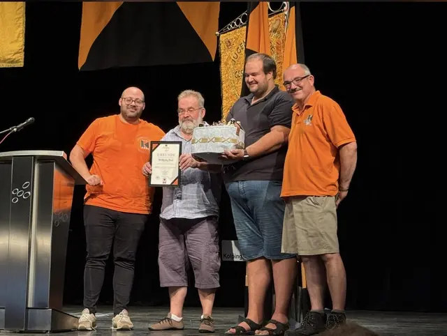 Die Kolpingsfamilie Landstuhl hat ihr 125-jähriges Bestehen mit einem Festwochenende gefeiert. Dabei ernannte sie Wolfgang Paul zum Ehrenvorsitzenden. | Foto: Kolpingsfamilie Landstuhl