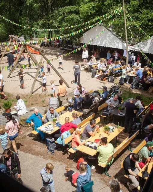 Am Weinbietturm feiert der PWV Gimmeldingen am Sonntag, 6. September, sein traditionelles Waldfest. | Foto: Pfälzerwald-Verein Gimmeldingen e.V.