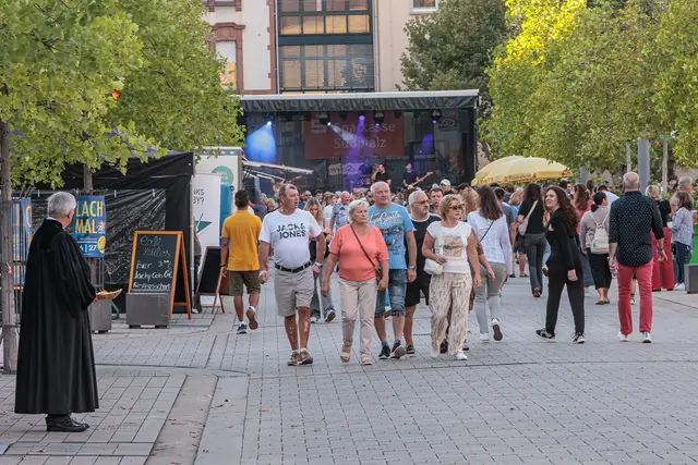 750 Jahre Stadtrechte: Auf den Straßen und Plätzen Germersheims herrschte bereits am Nachmittag eine lebendige Atmosphäre. Die Besucher wechselten zwischen den Bühnen und genossen das vielfältige Programm. | Foto: Paul Needham