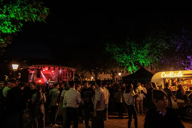750 Jahre Stadtrechte: In der Nacht sorgten Musik, Licht und gut besuchte Plätze für eine besondere Atmosphäre in der Germersheimer Innenstadt. Bis spät am Abend wurde gefeiert. | Foto: Paul Needham