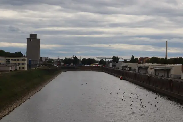 Der Luitpoldhafen, benannt nach dem Lieblingsneffen des Bayernkönigs Ludwig, der Ludwigshafen die Stadtrechte verlieh. Am Samstag zog der Himmel für einige Stunden zu, doch der Wettergott blieb gnädig.  | Foto: JG