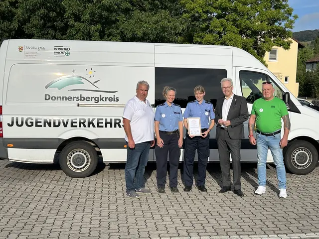 Bei „Clever zu Fuß - sichere Kids“ übten 66 Kinder in Rockenhausen Verkehrssicherheit mit Polizei und Verkehrswacht. Das Projekt für Kinder mit sonderpädagogischem Förderbedarf wurde bundesweit mit Gold ausgezeichnet. | Foto: Polizeipräsidium Westpfalz