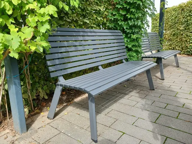 Zehn Spenderinnen und Spender haben neue Sitzbänke für den Innenhof des Caritas-Altenzentrums finanziert. | Foto: Geib/Matz