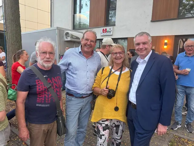 So jung kommen wir nicht mehr zusammen: Wolfgang Poignée, Christian Wahl, Brigitte Melder und Andreas Poignée | Foto: Christian Wahl