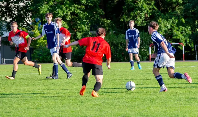 Im vergangenen Jahr gewannen die blau-weißen Rittersberger das Schulderby gegen das Albert-Schweitzer-Gymnasium | Foto: Maximilian Voß/view