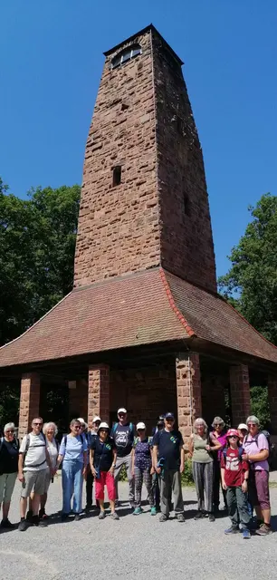 Gruppenfoto vorm Weißen Stein | Foto: Ich