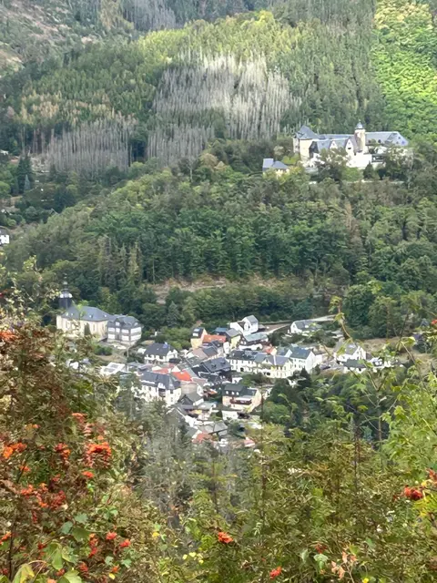 Blick auf Leutenberg und die Friedensburg | Foto: Ich