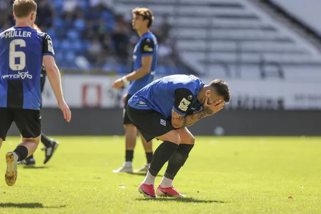 Gonçalo Gregório kann es nicht fassen, welche Chancen nicht nur er im Spiel gegen Verl vergeben hat. | Foto: Adler/PIX-Sportfotos