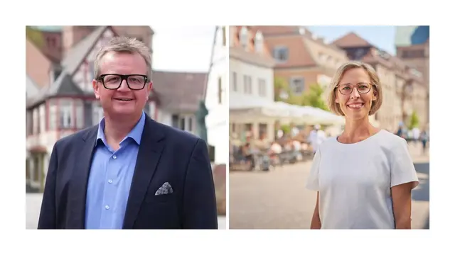 Wollen beide heute OB in Speyer werden: Amtsinhaberin Stefanie Seiler und ihr Herausforderer Mike Oehlmann | Foto: Mike Oehlmann/Daniel Lukac