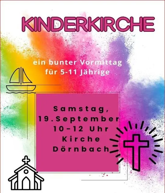 Am Samstag, 19. September, öffnet die Kirche in Dörnbach von 10 bis 12 Uhr ihre Türen zur KinderKirche | Foto: Evangelische Kirche der Pfalz/gratis