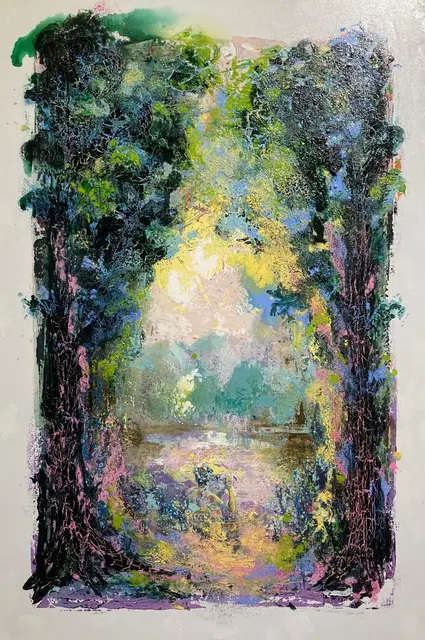 Ein Traumbild aus Acryl auf Leinwand von Eva Balogh